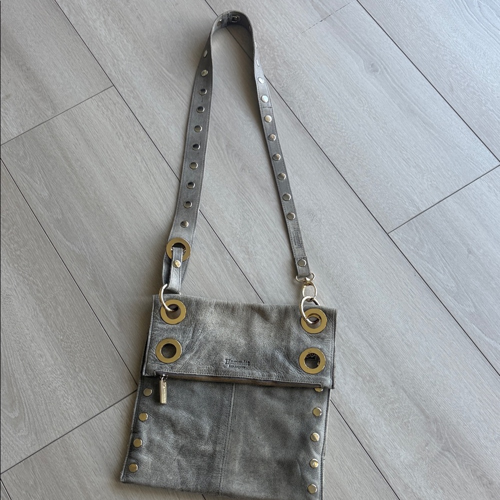 Hammitt Textured Gray Leather Bag